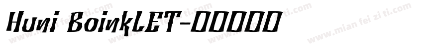 Huni BoinkLET字体转换